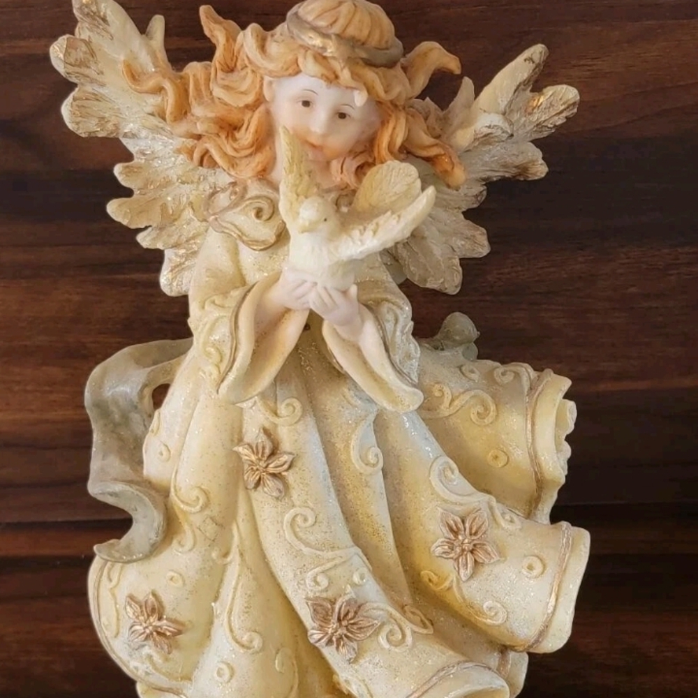 Angel Figurine with Dove